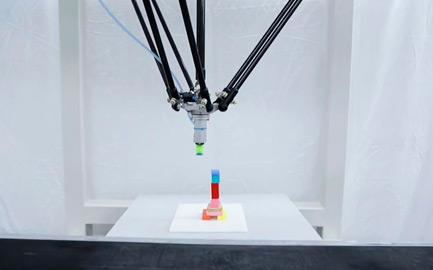 Système d'affichage de préhension 3D du robot parallèle